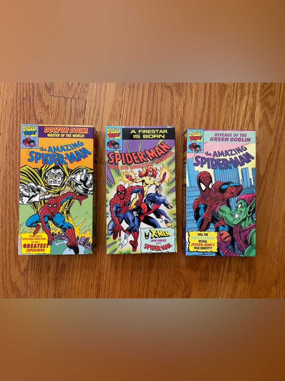 VTG 1992 The Amazing Spider-Man Doctor Doom/ Vol. 2 Firestar & Vol.3 Green Gob